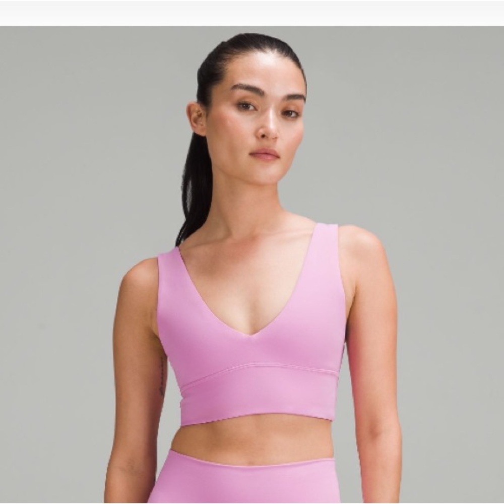 lululemon Pink V-Neck Align Bra